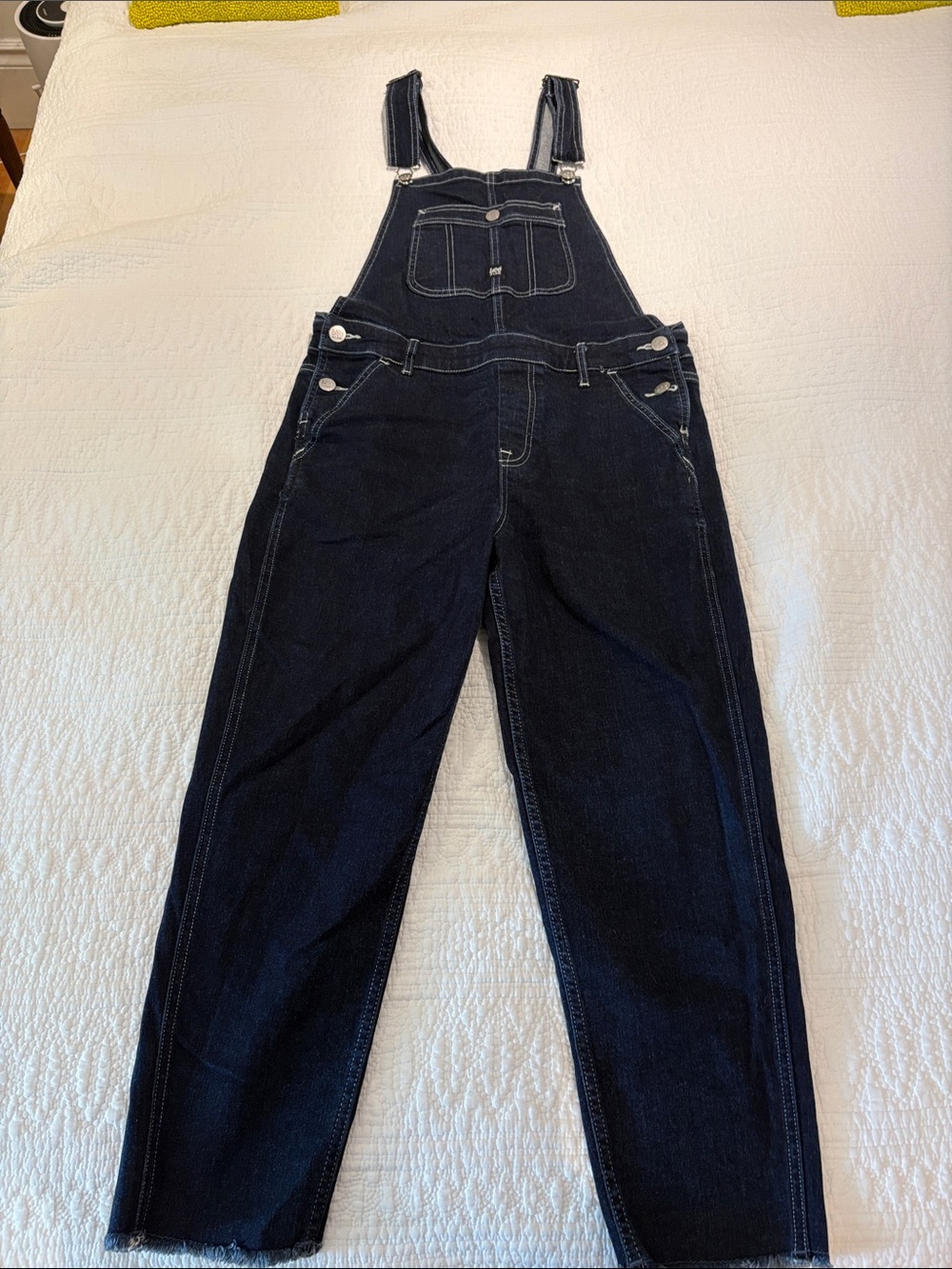 Lee X-Line Navy and Light Blue Denim Overalls